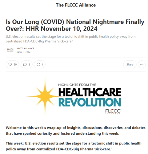 HHR - Is Our Long (COVID) National Nightmare Finally Over